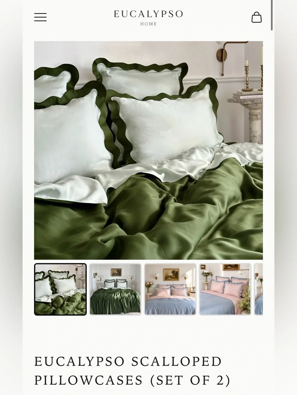 EUCALYPSO duvet & euro shams